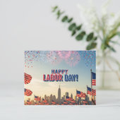 Happy Labour Day Briefkaart (Staand voorkant)