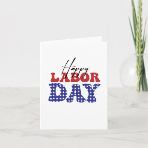 Happy Labour Day Holiday Kaart