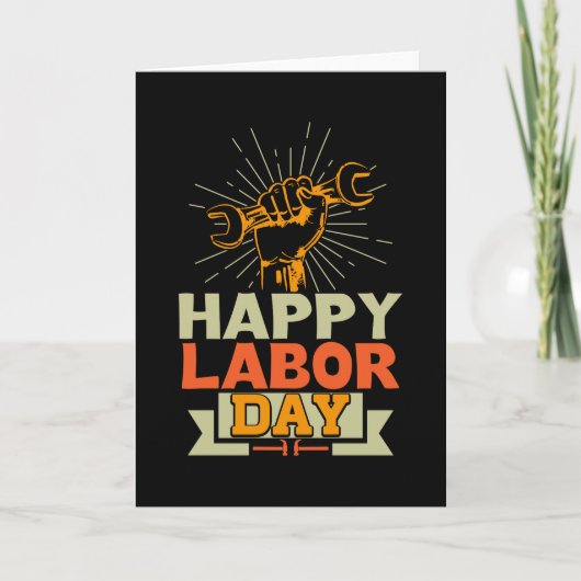 Happy Labour Day Kaart (Voorkant)