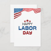 Happy Labour Day Kaart (Voorkant / Achterkant)