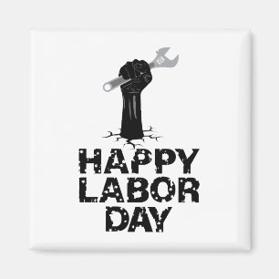 Happy Labour Day Magneet