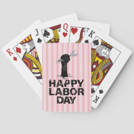 Happy Labour Day Pokerkaarten