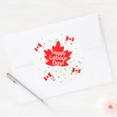 Happy Labour Day Ronde Sticker (Envelop)