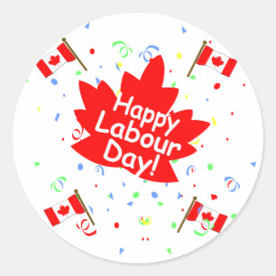 Happy Labour Day Ronde Sticker