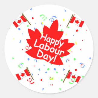 Happy Labour Day Ronde Sticker