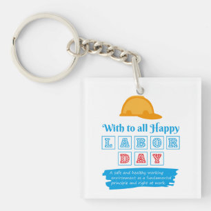 Happy Labour Day Sleutelhanger