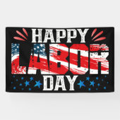 Happy Labour Day Spandoek (Horizontaal)