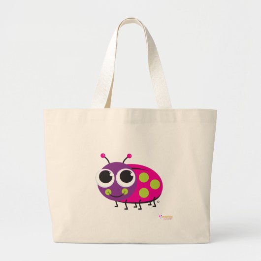 Happy Ladybug Classic Canvas tas (Voorkant)
