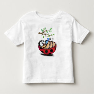 Happy LadyBug met grappige telefoon Kinder Shirts