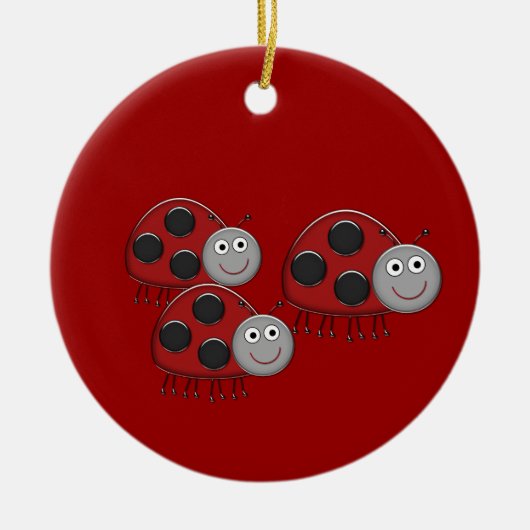Happy Ladybug Ornament (Voorkant)
