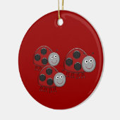 Happy Ladybug Ornament (Links)