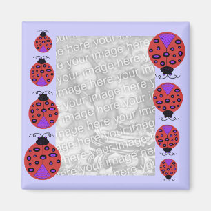 Happy Ladybug sjabloon magnet Magneet