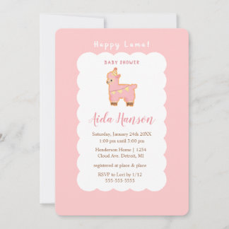 Happy Lama Bliss: Baby shower voor een prinsje Kaart