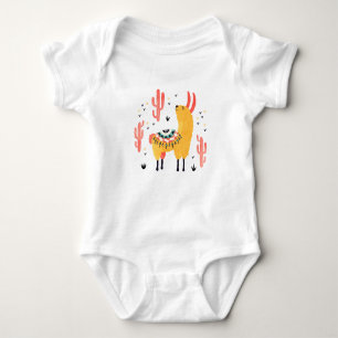 Happy lama met cactus romper
