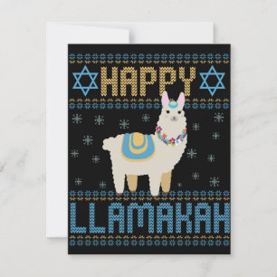 Happy Lamakah Funny Jewish Hanukkah Gift Notitiekaartje