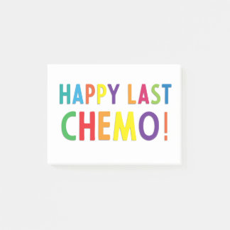 Happy last chemo post-it® notes