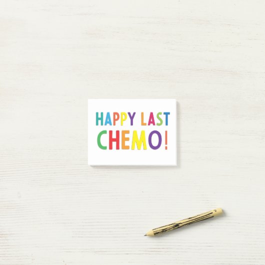 Happy last chemo post-it® notes (Op bureau)