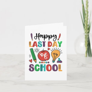 Happy Last Day of School Summer Student Kaart