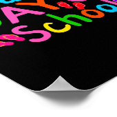 Happy Last Day Of School Teacher Student Graduatio Poster (Hoek)