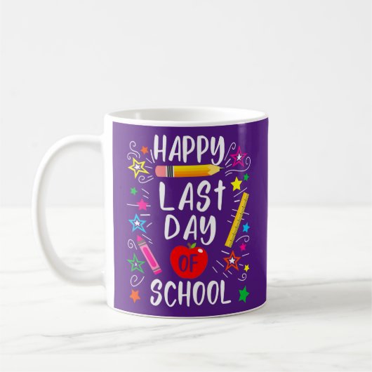 Happy Last Day of School Teacher Student Koffiemok (Links)