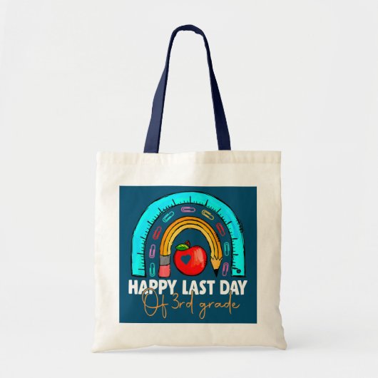 Happy Last Day of Third Grade Afstuderen 3rd Tote Bag (Voorkant)