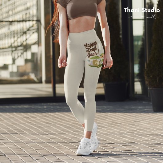 Happy Leap Jaar 29 februari  Earth Tone Leggings