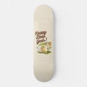 Happy Leap Jaar 29 februari  Earth Tone Skateboard (Voorkant)