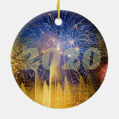 Happy Leap Year 2020 Keramisch Ornament (Achterkant)