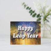 Happy Leap Year 2024 Briefkaart (Staand voorkant)