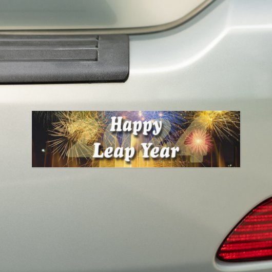 Happy Leap Year 2024 Bumpersticker (Op auto)