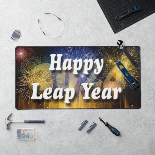 Happy Leap Year 2024 Bureaumat (Werkstation)
