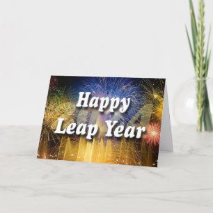 Happy Leap Year 2024 Feestdagen Kaart