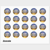 Happy Leap Year 2024 Ronde Sticker (Vel)