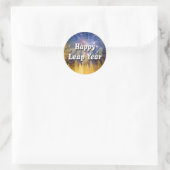 Happy Leap Year 2024 Ronde Sticker (Tas)