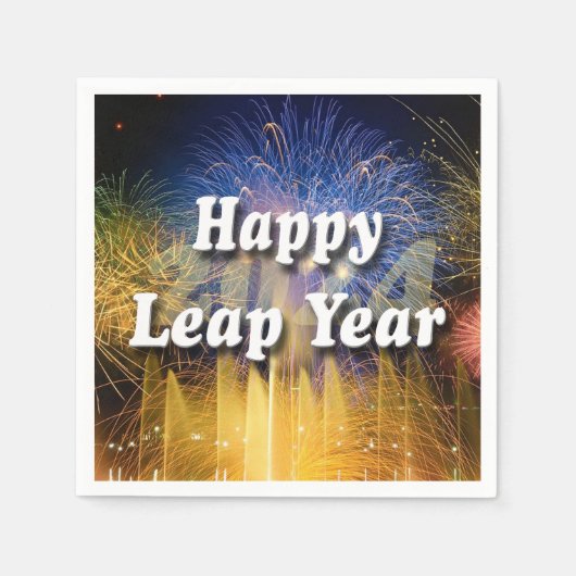 Happy Leap Year 2024 Servet (Voorkant)