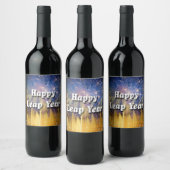 Happy Leap Year 2024 Wijn Etiket (Flessen)