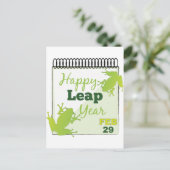 Happy Leap Year 29 feb Briefkaart (Staand voorkant)