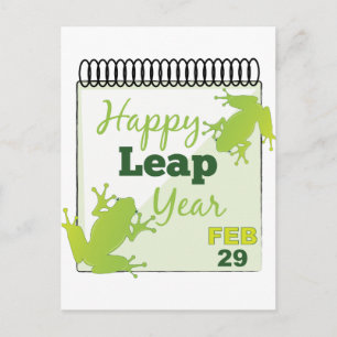 Happy Leap Year 29 feb Briefkaart