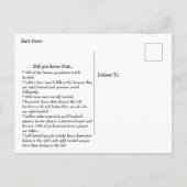 Happy Left-Handers Day, 13 augustus Briefkaart (Achterkant)