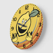 Happy Lemon Face Grote Klok (Hoek)