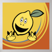 Happy Lemon Face Poster (Voorkant)