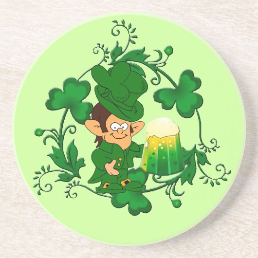 Happy Leprechaun Onderzetter (Voorkant)