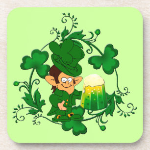 Happy Leprechaun-Onderzetters Bier Onderzetter