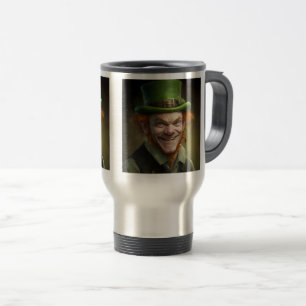 Happy Leprechaun Travel/Commuter Mok, 15 oz Reisbeker