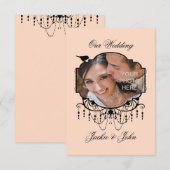 Happy Life ~ PHOTO INSERT Invitations / RSVP (Devant / Derrière)