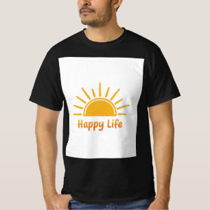 Happy Life: Verlicht door vreugde T-shirt