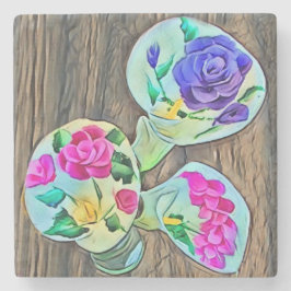 Happy Lilys Stenen Onderzetter