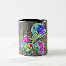 Happy Lilys Tweekleurige Koffiemok