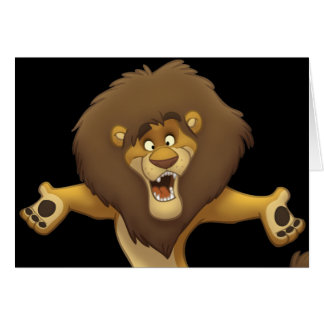 Happy Lion-kaart (leeg binnen)