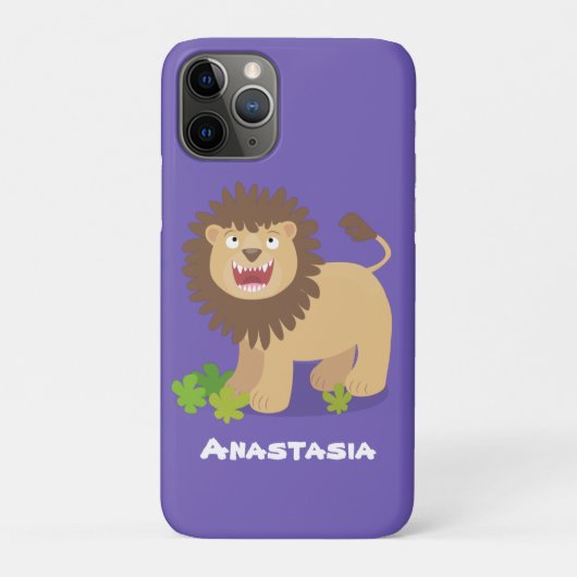 Happy lion Roaring cartoon illustratie Case-Mate iPhone Case (Achterkant)